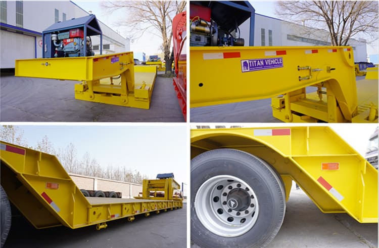 3 Axle 60 Ton Removable Gooseneck Semi Trailer for Sale