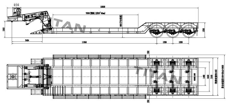 80ton Lowboy Trailer Manufacturers Near Me in Nigeria