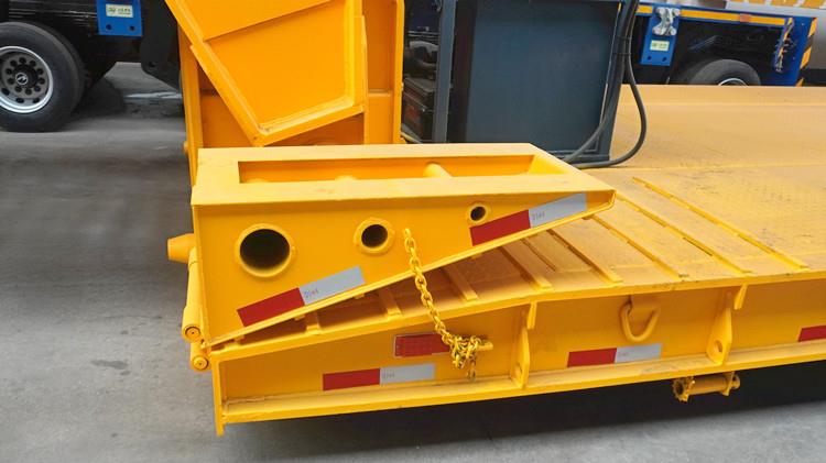 100T Hydraulic Detachable Gooseneck Low Bed Trailer for Sale