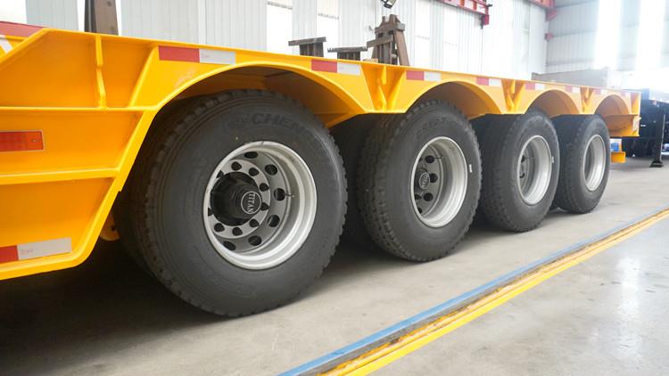 100T Hydraulic Detachable Gooseneck Low Bed Trailer for Sale