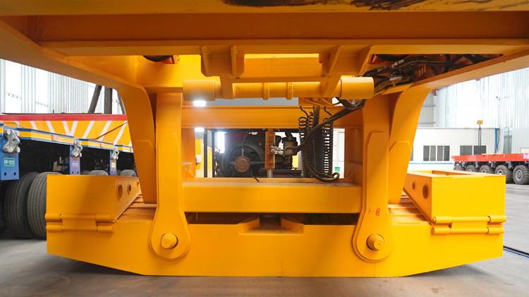 100T Hydraulic Detachable Gooseneck Low Bed Trailer for Sale