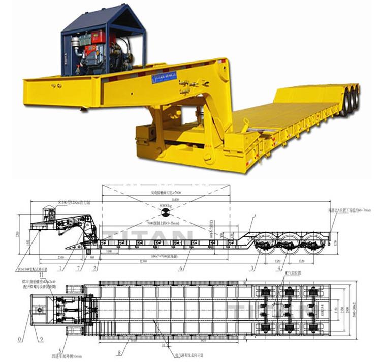 Detachable Neck Trailer | Detachable Lowboy Trailer for Sale