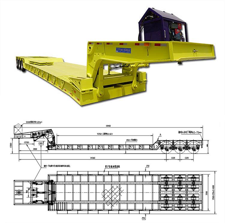 150 Ton Detachable Gooseneck Lowboy Trailer for Sale - TITAN VEHICLE