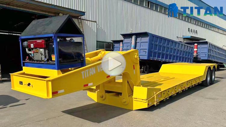 2 Axle 50 Ton Lowboy Trailer for Sale in Honduras