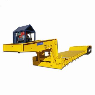 80T Tri Axle Detachable Lowboy Trailer