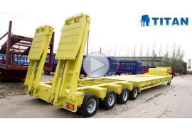 4 line 8 axle low bed trailer